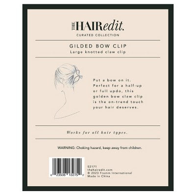 The Hair Edit Gilded Bow Clip