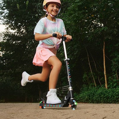 Jetson Jupiter 2.0 Kids' Kick Scooter with LED Lights - Black: Aluminum Frame, Adjustable Handlebar (LOCAL PICKUP ONLY)