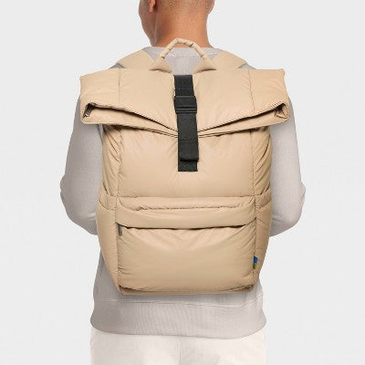 Puffer 16" Backpack Tan - Open Story?