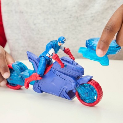Marvel Avengers Epic World of Action Captain America Shield-Shot Cycle Figure