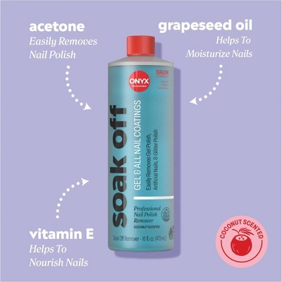 ONYX Brands Soak Off Nail Polish Remover - 16 fl oz