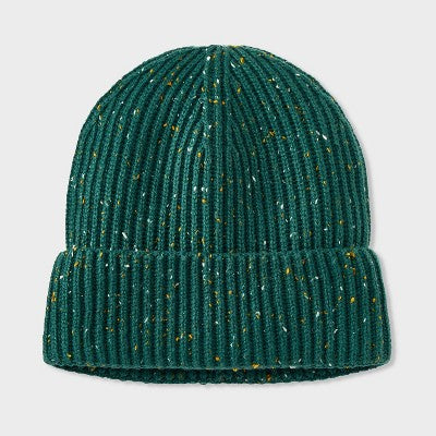 Men's Ribbed Plaited Beanie - Goodfellow & Co Green