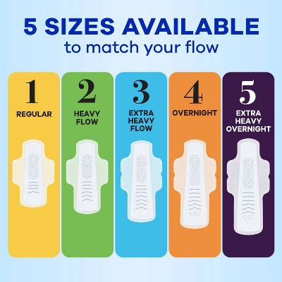 Always Infinity Regular Menstrual Pads - 60ct