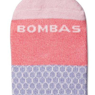 Bombas Women's Tri-Block Ankle Socks - Spanish Rose