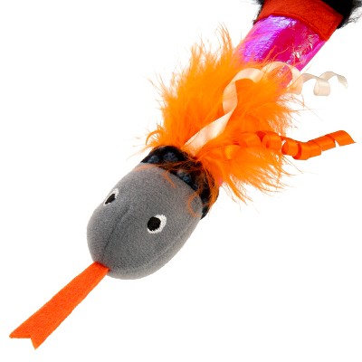 SmartyKat 2.5" Jungle Kat Slitherin' Snake Cat Wand Toy