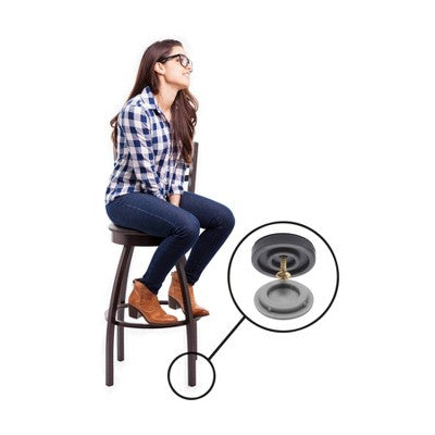 Gorilla Glid 1" Round Gorilla Glide Chair Slider Glide: Floor Chair Protector Pads, Gray, 16 Pack, Floor Care Accessories