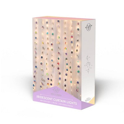 Teen Iridescent Dot Curtain String Light - West & Arrow