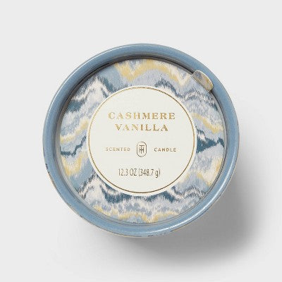 Printed Ceramic Cashmere Vanilla Jar Candle 12.3oz - Threshold