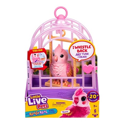 Little Live Pets Rosie Real Bird and Cage: Interactive Singing & Recording Toy