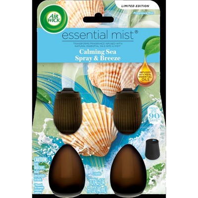 Air Wick Essential Mist Aromatherapy Diffuser Refills - Calming Sea Spray & Breeze - 2ct