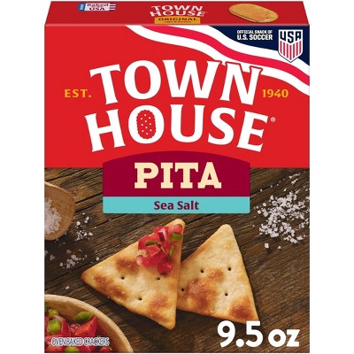 Town House Pita Oven Baked Crackers Sea Salt - 9.5oz
