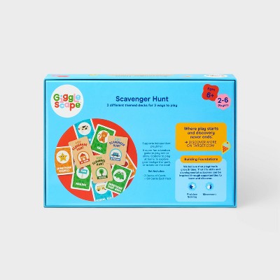 Scavenger Hunt Game - Gigglescape: Classic Card Games, 2-6 Players, Creative Thinking, Includes Storage Box
