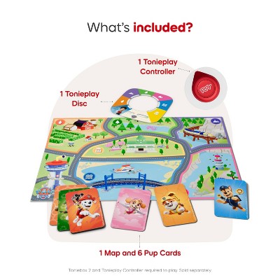 tonies Tonieplay Set PAW Patrol: Adventure Bay Rescue Hereos Game: Learning System Accessory for Tonies Starter Set *ADD 3 TO YOUR CART & 1 IS FREE!*