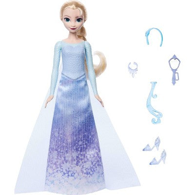 Disney Frozen Spin and Reveal Elsa Fashion 12.5" Doll and Accessories with 11 Surprises