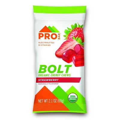 PROBAR Strawberry Bolt Energy Chew - 8.4oz/4pk: Sports Performance, Endurance