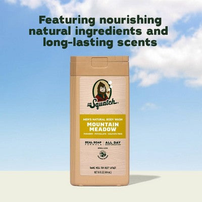 DR. SQUATCH Men's Rapids Non-Exfoliating Body Wash - Mountain Meadow
