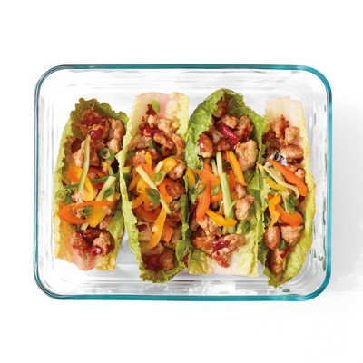 Pyrex 11c Rectangular Glass Food Storage Rosewater