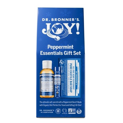 Dr. Bronner's Bar + Lip Balm Gift Set - Peppermint - 2oz