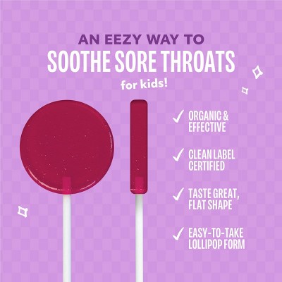 The Eez Co. Lolleez Organic Throat Soothing Pops - Mixed Berry/Elderberry - 15ct