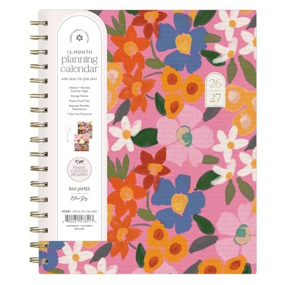 Rhi James for Blue Sky Weekly/Monthly Planner 15 Month Wirebound 7"x9" Textured Paper - Ava Floral