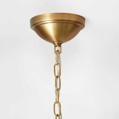 Lantern Pendant Brass - Threshold designed with Studio McGee: Vintage-Inspired, Adjustable Chain, ETL Listed