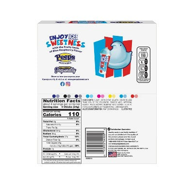 Peeps Easter Icee Blue Raspberry Chicks - 4.5oz