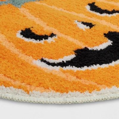 18"x22" Halloween Jack-O-Lantern Shaped Bath Rug - Hyde and EEK! Boutique (LOCAL PICKUP ONLY)
