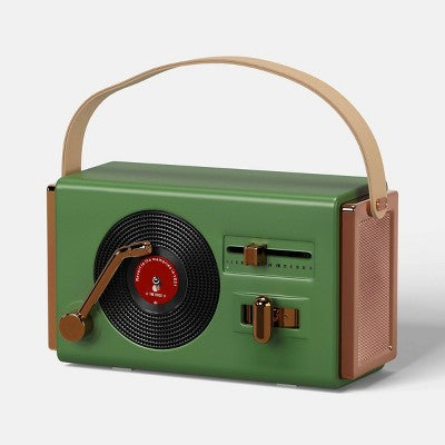 Retro Tech Wireless Bluetooth Speaker - heyday Green Fruit: USB-C, 8-Hour Battery