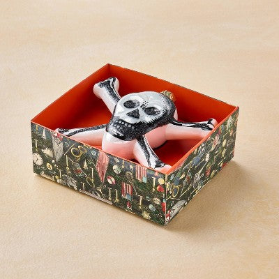 John Derian for Target Glass Skull Ornament