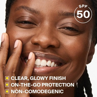 Supergoop! Glow Stick Dry Oil Sunscreen for Face and Body - SPF 50 - 0.7oz: Avobenzone, Unscented, Face Sunscreen
