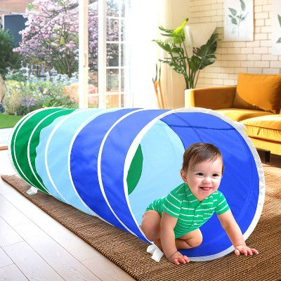Sunny Days Tunnel - Dark Green/Periwinkle/Blue