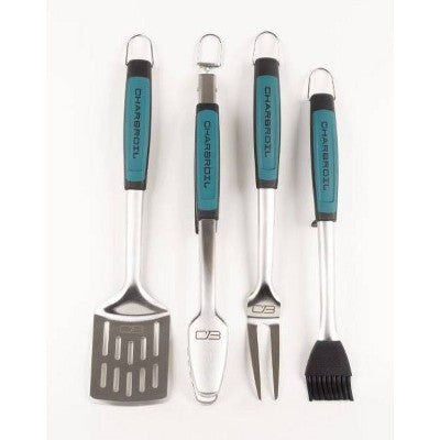 Char-Broil 4pc Comfort Grip Tool Heat-Resistant Grill Cookware Set