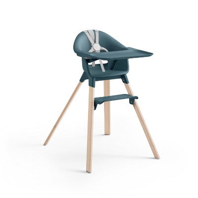 Stokke Clikk High Chair All-in-One with Tray & Harness - Fjord Blue (LOCAL PICKUP ONLY)
