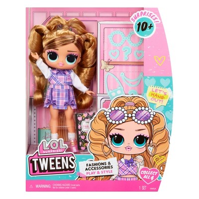 L.O.L. Surprise! Tweens Core Doll - Fancy Girl: Fashion Doll with Removable Clothes, Accessories, Curly Brown Hair