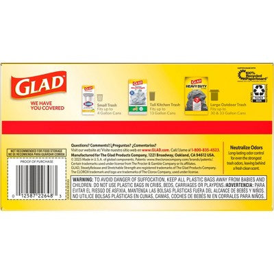 Glad Trash Bags - Apple Cinnamon - 13gal/50ct
