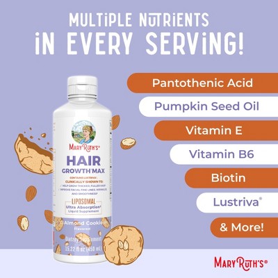 MaryRuth's Hair Growth Max Liposomal, Almond Cookie