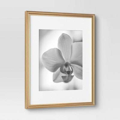11"x14" Matted to 8"x10" Traditional Value Picture Frame Gold - Room Essentials