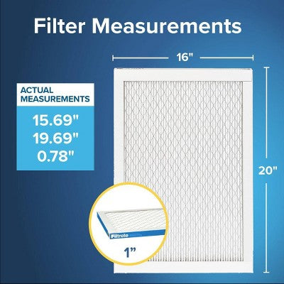 Filtrete 2pk Ultimate Allergens 1900 16X20