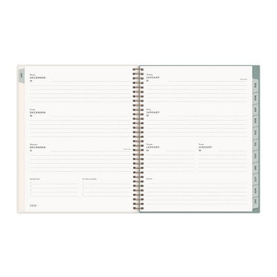 Morris & Co. 8.5"x11" by Blue Sky 2026 Weekly/Monthly Wirebound Planner Printed Strawberry Thief