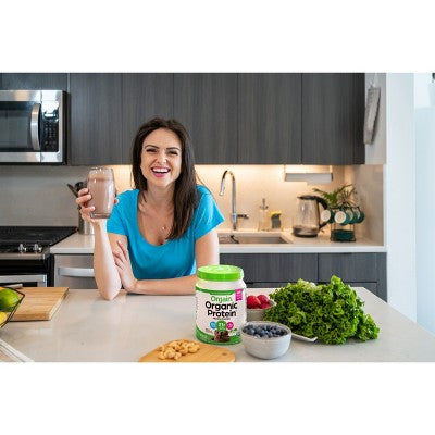 Orgain Organic Vegan Plant Based Protein Powder - Creamy Chocolate Fudge - 16.32oz