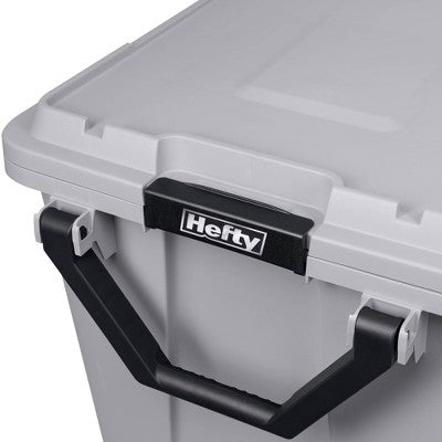 Hefty 28gal Max Tote Wheel: Polypropylene Storage Bin with Lid, Locking Handles & Wheels, Universal Utility Tubs, Gray (LOCAL PICKUP ONLY)