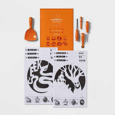 Halloween Pumpkin Carving Kit 6pc - Hyde and EEK! Boutique