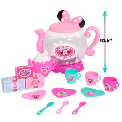 Minnie Mouse Happy Helpers Terrific Tea Pot: Featuring Pretend Dining Accessories, 10-Piece Play Set