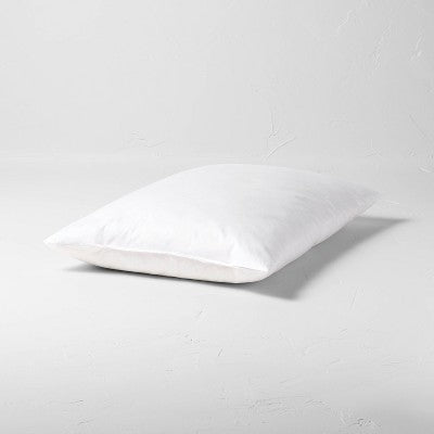 Standard/Queen Medium Machine Washable Customizable Feather and Down Bed Pillow Insert White - Casaluna
