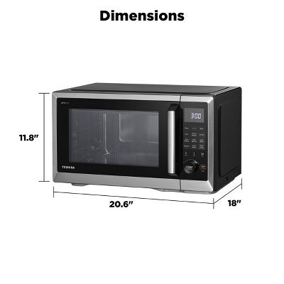 Toshiba 1.0 cu ft Top Airfry Mulitifunctional Countertop Microwave (LOCAL PICKUP ONLY)