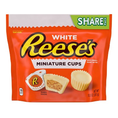Reese's Miniatures White Creme Peanut Butter Cups Candy - 10.5oz