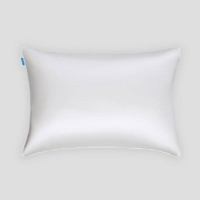 Calm Jumbo Medium Density Satin Bed Pillow White (LOCAL PICKUP ONLY)