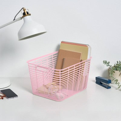 Aria Jelly Decorative Basket Large Pink - Brightroom