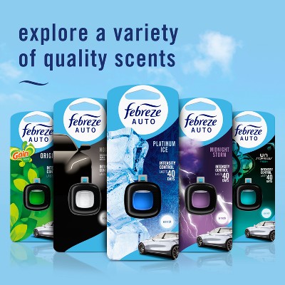 Febreze 2ct Car Auto Noirs: Phthalate-Free Car Freshener, Adjustable Scent, Vent Clips, Disposable, Oil-Based