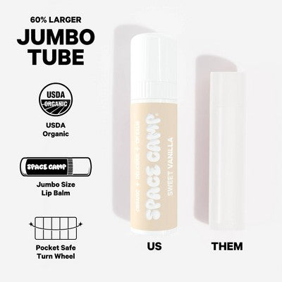 Space Camp Wellness Sweet Vanilla Lip Balm - 0.25oz